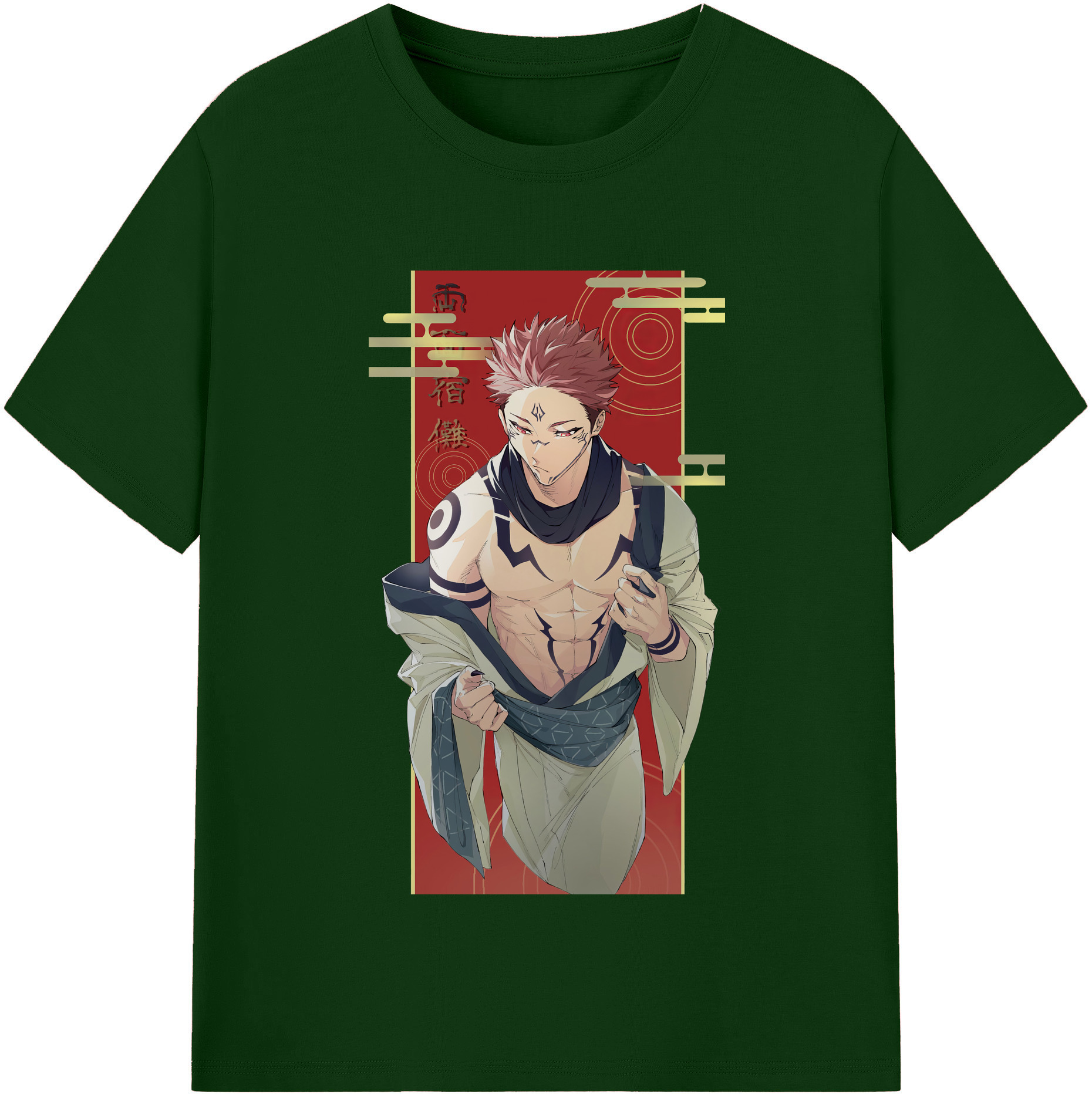 （画像用） 呪術廻戦 Jujutsu Kaisen 綿100％半袖Tシャツ（フロントプリント）